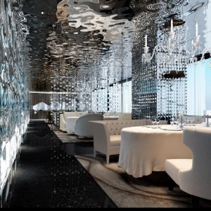 201 304 big wave mirror water ripple sheet for ceiling
