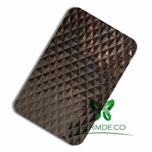 Factory Selling 304 Stainless Steel -
 Elegant 2017 Stamped Stainless Steel Embossed Metal Panel For Living Room-HM-ST016 – Hermes Steel