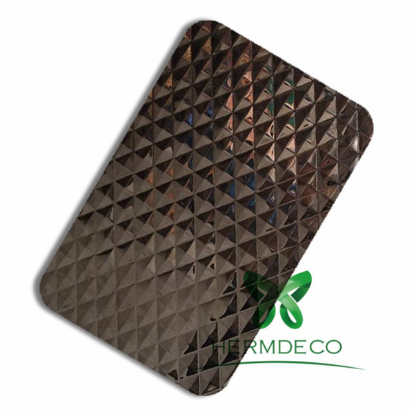 Newly Arrival Color Pvd Stainless Steel Tubes -
Elegant 2017 Stamped Stainless Steel Embossed Metal Panel For Living Room-HM-ST016 – Hermes Steel detail pictures
