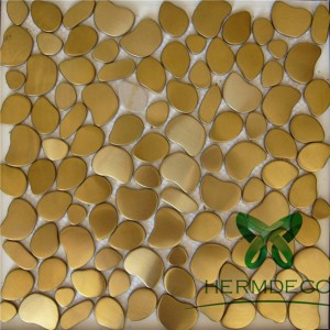 2018 Latest Design Sandblast Stainless Steel Sheet -
 Gold Color Stainless Steel Tile Mosaic From Foshan Factory-HM-MS030 – Hermes Steel