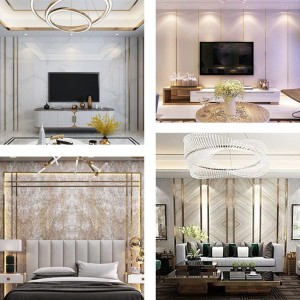 Stainless Steel Decorative Strips One-line Flat Strips Stainless Steel Adhesive Metal Decorative Tile Trim