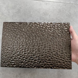 Sliver Honeycomb embossed stainless steel sheet – Hermes Steel