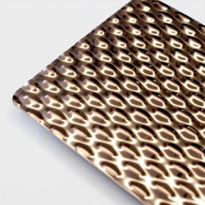 Textured metal sheet pvd color small water drop stainless steel stamping plate
