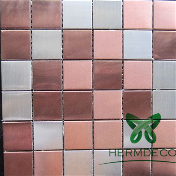 Cheap PriceList for Quartz Stainless Steel Back Watch -
 Color Mosaic Stainless Steel Sheet for Bathroom-HM-MS015 – Hermes Steel