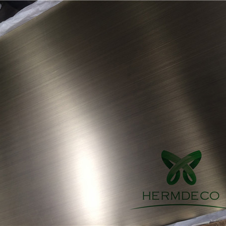 Wholesale Decorative Colored Stainless Steel Sheets -
 Elevator Door Used 201 Hairline And Mirror Stainless Steel Sheet-HM-HL012 – Hermes Steel