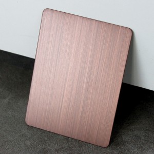 Antique Red Bronze Hairline Finish Stainless Steel Sheet – Hermes steel