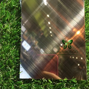 China Wholesale Brushed Stainless Steel Corner Trim Suppliers – 
 Excellent Manufacturing 304 Cross Hairline Stainless Steel Sheet-HM-CH001 – Hermes Steel