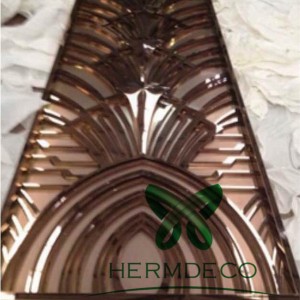 Quoted price for 201 Decorative Stainless Steel Sheet -
 304 Morden Stainless Steel Screen Partition For Hotel Decoration Project-HM-PT003 – Hermes Steel