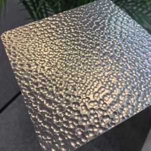 Hammered Texture Stainless Steel Copper Sheet Decorative Metal Sheet Hammered Stainless Steel Sheet for Wall and Home Decoration