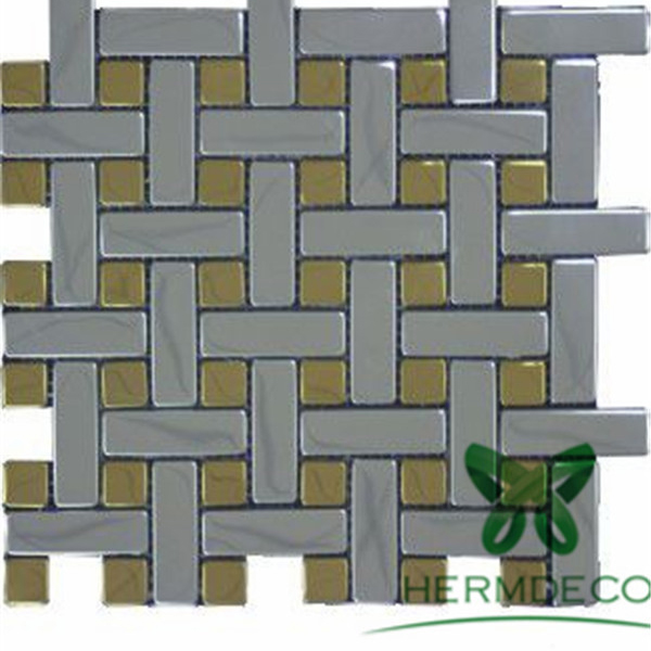 Online Exporter Stainless Steel Etch Mesh -
 Mosaic Plating Tile Mosaic Glass Stainless Steel-HM-MS032 – Hermes Steel