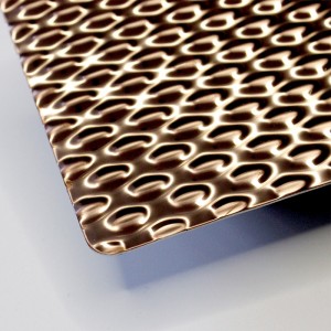 Textured metal sheet pvd color small water drop stainless steel stamping plate