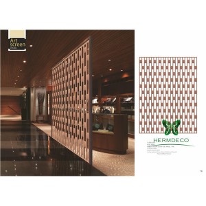 Personlized Products 304 Embossed Stainless Steel Plate -
 Black Stainless Steel Screen Partition-HM-PT019 – Hermes Steel