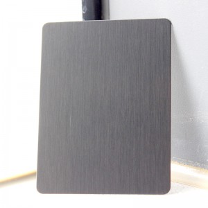 304 #4 Brushed Finish hairline no.4 stainless steel sheet black decorative stainless steel sheet – Hermes steel
