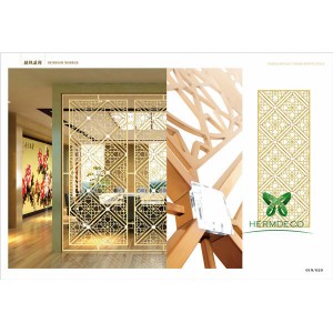 Chinese manufacturer Customized Stainless Steel Office Wall Partition Door Room Divider Interior Home Decorative Partitions For Conference-HM-PT024
