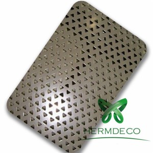 Factory Free sample 8k Mirror Finish 410 Stainless Steel Sheet -
 Square Round Holes Perforated Metal MeshStainlesssteelAluminumGalvanized Sheets-HM-PF008 – Hermes Steel