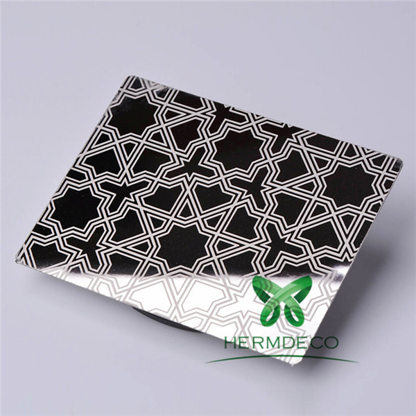 Special Price for Colour Stainless Steel Sheet -
 Mirror Etched Decorative Stainless Steel-HM-ET002 – Hermes Steel