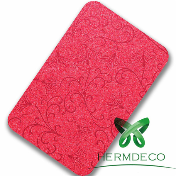 New Delivery for Stainless Steel Perforated Sheet -
 Foshan Lamination Finish 201 304 Red Pattern Quality Stainless Steel Sheet-HM-033 – Hermes Steel
