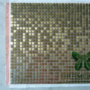 High Quality Pvd Stainless Steel Sheet 410 -
 Glass Mix Metal Mosaic Stainless Steel And Diamond And Aluminium Mixed Mosaic Tiles-HM-MS043 – Hermes Steel