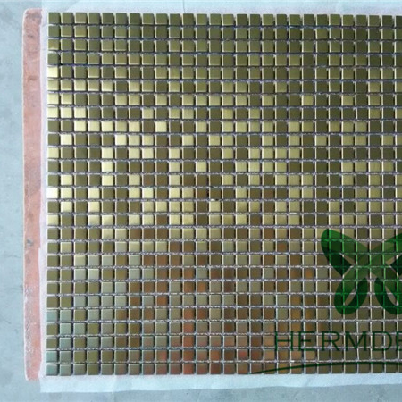 Good quality Stainless Steel Punched Plate -
 Glass Mix Metal Mosaic Stainless Steel And Diamond And Aluminium Mixed Mosaic Tiles-HM-MS043 – Hermes Steel