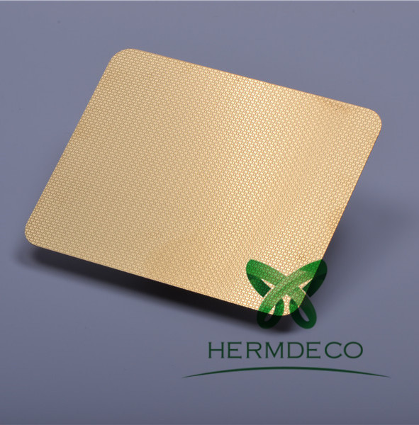 Factory Selling Pvd Titanium Color Stainless Steel -
 Embossed Stainless Steel Plate For Interiors-HM-034 – Hermes Steel