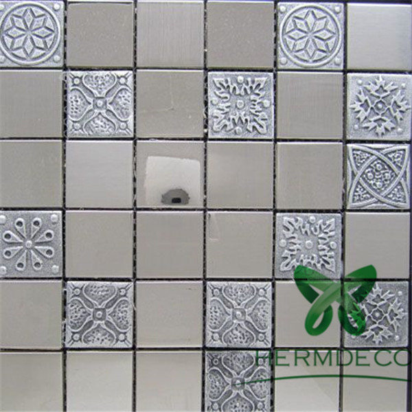 2018 New Style Mirror Finished Stainless Steel Sheet -
 Stainless Steel With Crystal Mosaic Tile-HM-MS022 – Hermes Steel