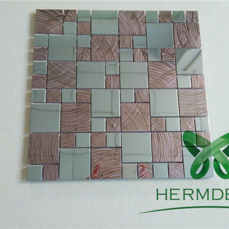 Short Lead Time for Metallic Tile -
 Bathroom Stainless Steel 2 Inch Fish Mosaic Tiles Dubai-HM-MS057 – Hermes Steel