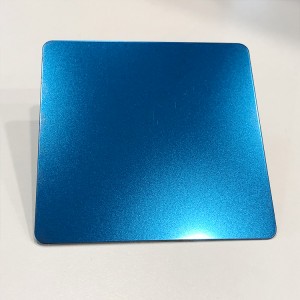 PVD Color Coating Blue sandblasted stainless steel sheet 304 Decorative Stainless Steel Bead Blasted Plate