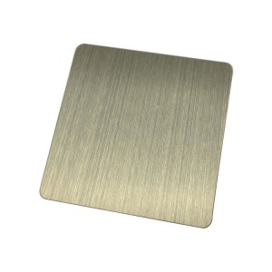 304 316 Color Coated Hairline Stainless Steel Sheet 0.5mm 1mm 2mm
