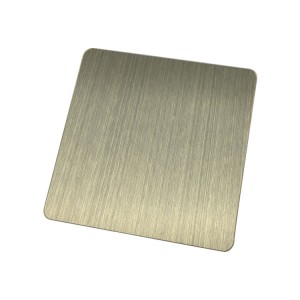 Inox grade 201 j3 1.2mm 4×8 antique bronze color decorative stainless steel plate for interior decoration