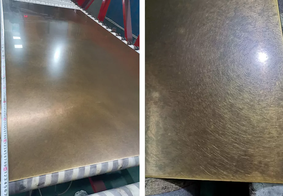 What is antique stainless steel sheet?