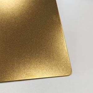 304 High Standard 4×8 Stainless Steel Bead Blast Finish PVD Color Coating Decorative Sheet for Wall Panel