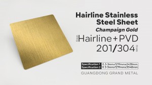 brass hairline stainless steel sheet/black hairline ss sheet/stainless steel sheet hairline finished