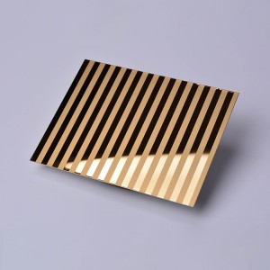 High Quality 304/201 Stainless Steel Mirror Finish Etched Art Pattern Metal Sheet for elevator door panels