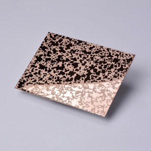201/304/316L Material Etched Decorative Color Coating Stainless Steel Sheet