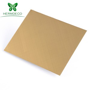 Good Quality Decorative 304 Series Antique Bronze Hairline Finished Stainless Steel Sheet-HM-VB015