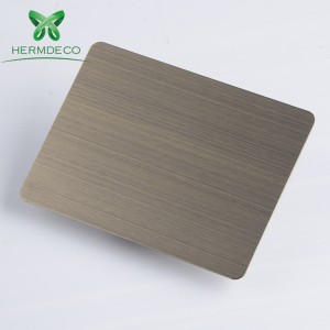 Best Price 304 Color Hairline Stainless Steel Plate-HM-HL001