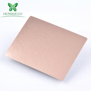 Chinese manufacturer China Supplier Decorative 300 Series Gold Brush Vibration Finished Stainless Steel Sheet-HM-VB001
