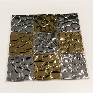 8mm Thickness Customize Size Stainless Steel Mosaic Metal Sheet For Decoration