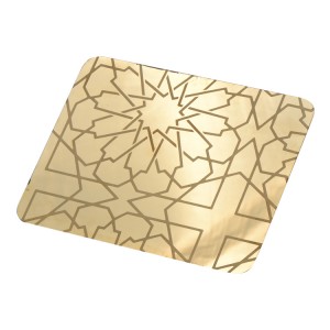 Top sales 316 304 4×8 4×10 titanium gold mirror etched stainless steel sheet supplier for Stainless Steel Hotel Project