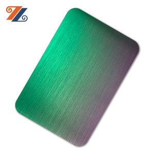 304 stainless steel 4*8ft pvd color hairline surface decorative metal stainless steel sheet from foshan factory