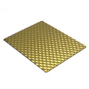201 304 316 316L Double Color Stamped Finish Embossed Custom Stainless Steel for Wall Panels Fabrication