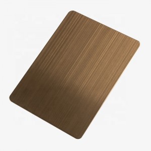 pvd ss sheet gold plated stainless steel hairline stainless 304 plate