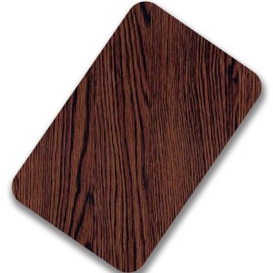 Decorative 1219*2438 laminated stainless steel wood pattern plate 201 304 316 for interior column decoration