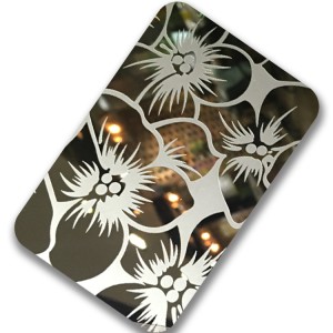 304 201 Stainless Steel Mirror Etched Patten Gold Black Rose Gold Color Metal Sheet 4×8 for Wall Panel Elevator Decoration