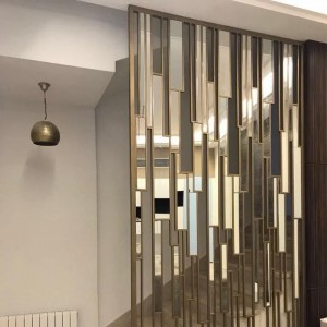 interior living room decorative stainless steel divider partition design