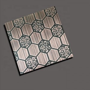ISO 201/304 China Supply Stainless Steel Antique Finish Metal Colored Sheet for Wall Panels Interior Decoration