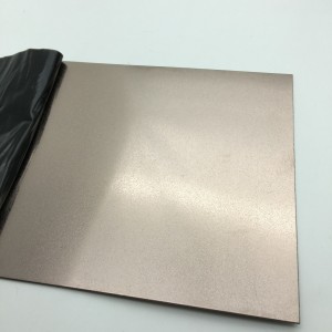 304 High Standard Stainless Steel Bead Blasted Matt Color Sheet Gold Rose Gold For Luxury Interior Decoration