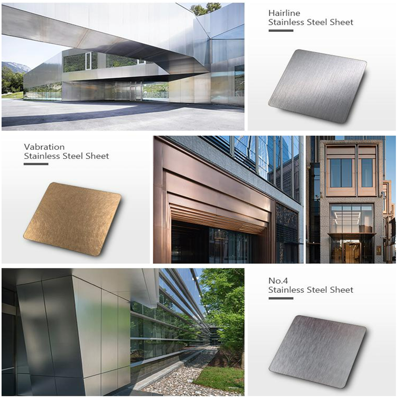 Brushed Finish Hairline Stainless Steel Sheet Metal