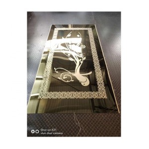 304 201 customized etched pattern 4×8 stainless steel sheet mirror finish pvd color coated silver black gold elevator door