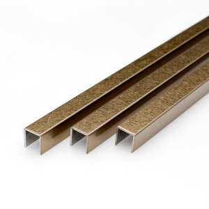 Bronze Vibration Finish Stainless Steel U Shape Channel 304 Metal Edge Trim Profile For Wall Corner Decoration